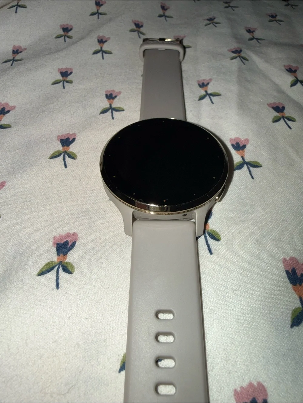 Garmin Venu 3s with Light Gray Silicone Band